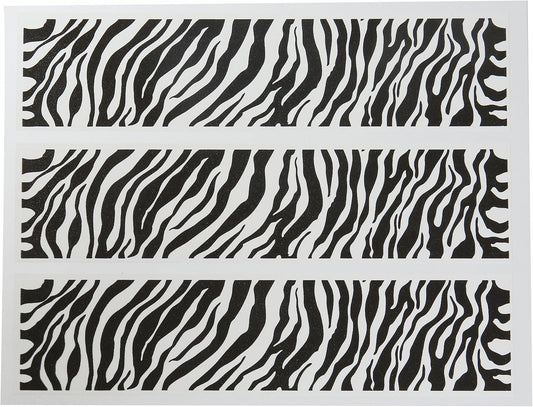 Zebra Print Edible Icing Image Cake Border Strips Decoration Frosting Sheet Strips